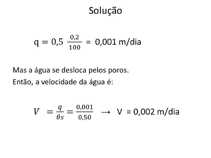 Solução • 