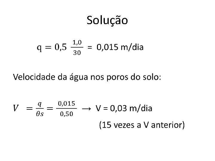 Solução • 