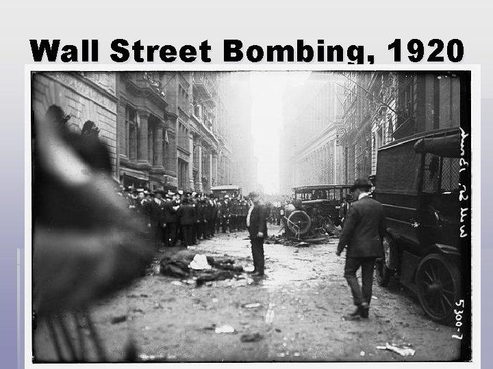 Wall Street Bombing, 1920 