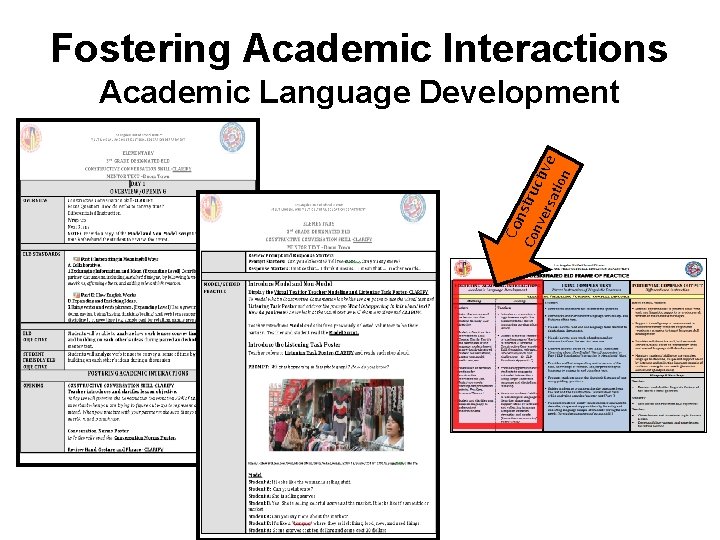 Fostering Academic Interactions Con stru ver ctiv e sat ion Academic Language Development Fostering Academic Interactions Con stru ver ctiv e sat ion Academic Language Development