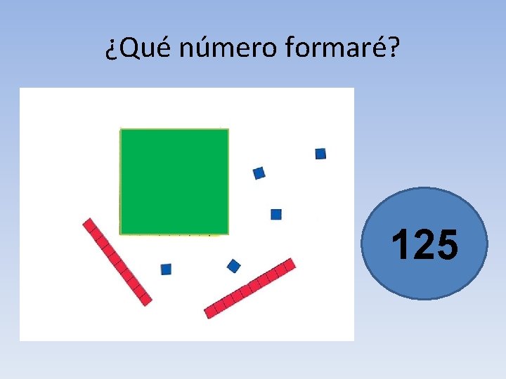 ¿Qué número formaré? 125 