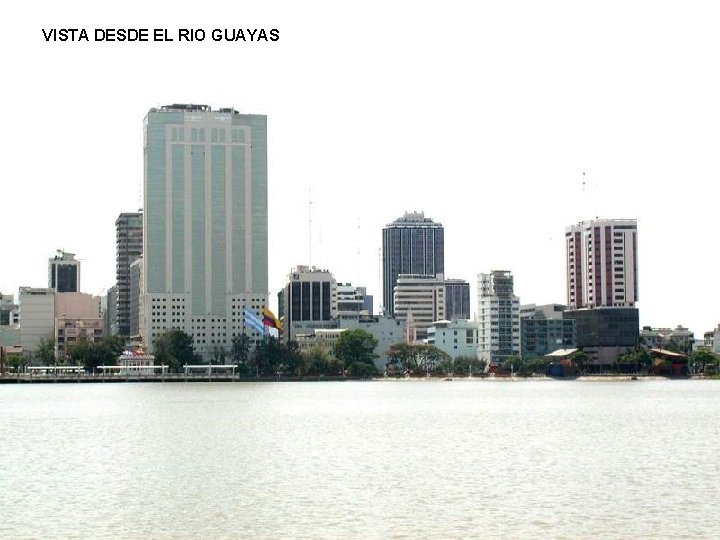 VISTA DESDE EL RIO GUAYAS 