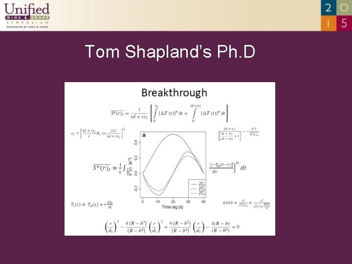 Tom Shapland’s Ph. D 