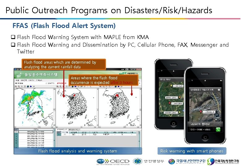 Public Outreach Programs on Disasters/Risk/Hazards FFAS (Flash Flood Alert System) Flash Flood Warning System