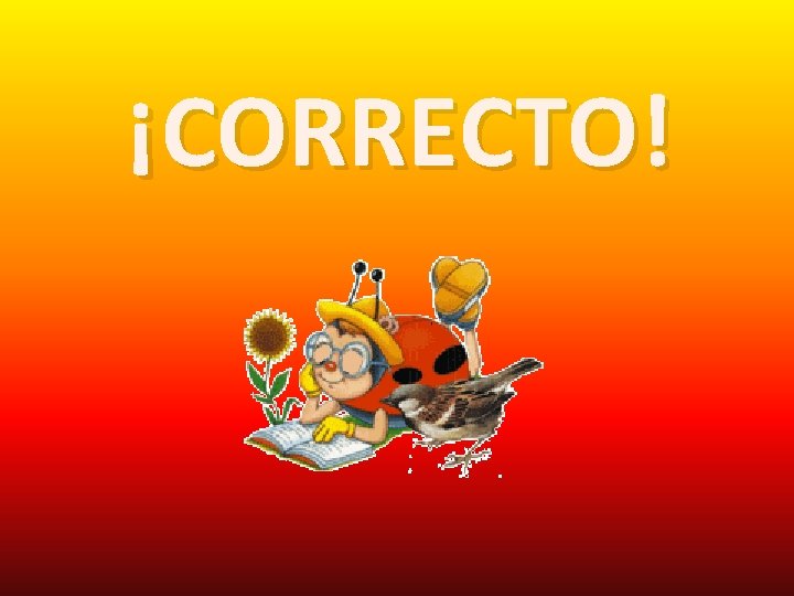 ¡CORRECTO! 