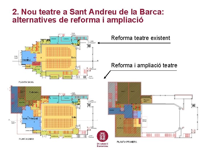 2. Nou teatre a Sant Andreu de la Barca: alternatives de reforma i ampliació