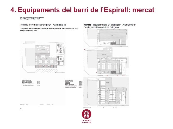 4. Equipaments del barri de l’Espirall: mercat 