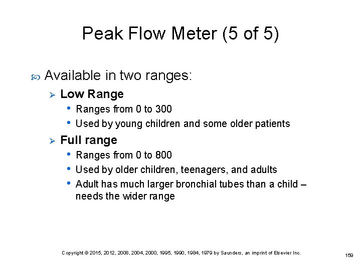 Peak Flow Meter (5 of 5) Available in two ranges: Ø Low Range • Peak Flow Meter (5 of 5) Available in two ranges: Ø Low Range •