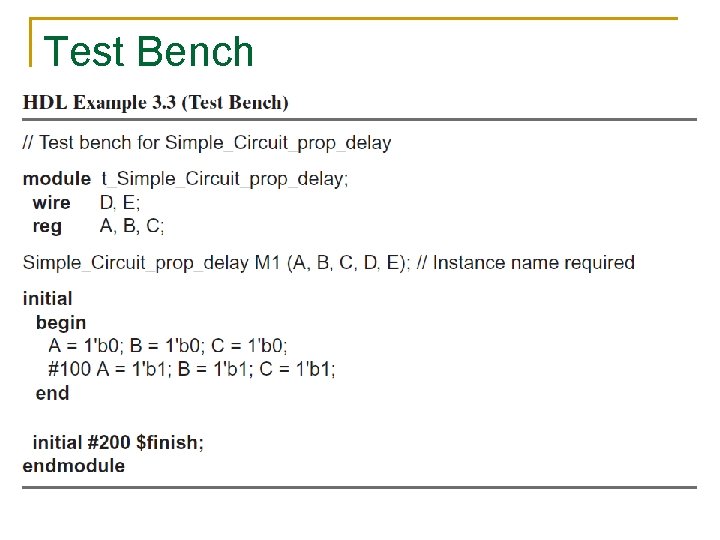 Test Bench 