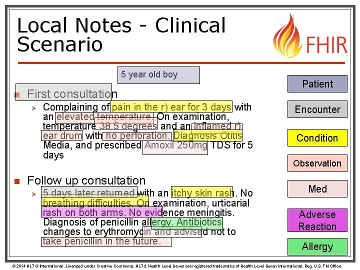 Local Notes - Clinical Scenario 5 year old boy n First consultation Ø n