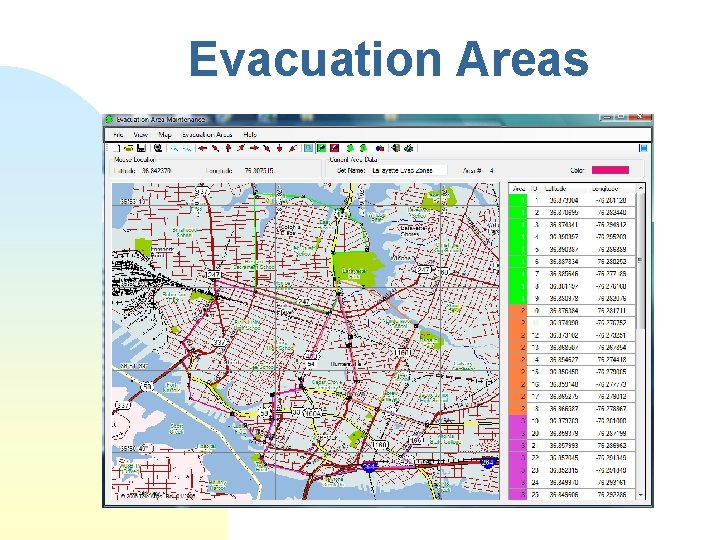 Evacuation Areas 