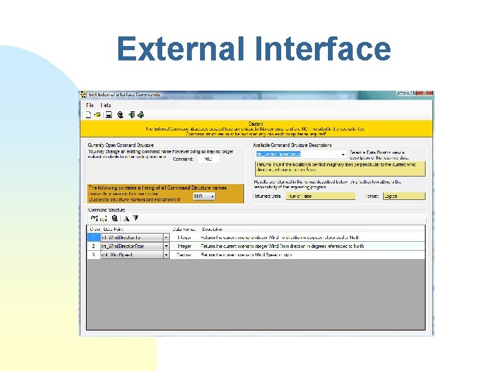 External Interface 