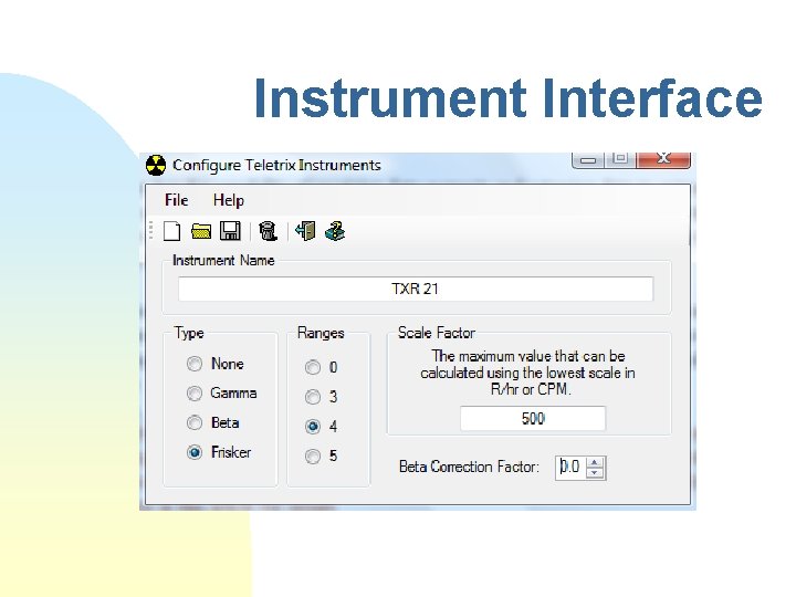 Instrument Interface 