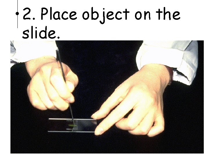  • 2. Place object on the slide. 