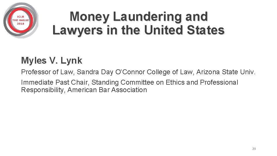 The Legal Regulators Role In Combating Money Laundering