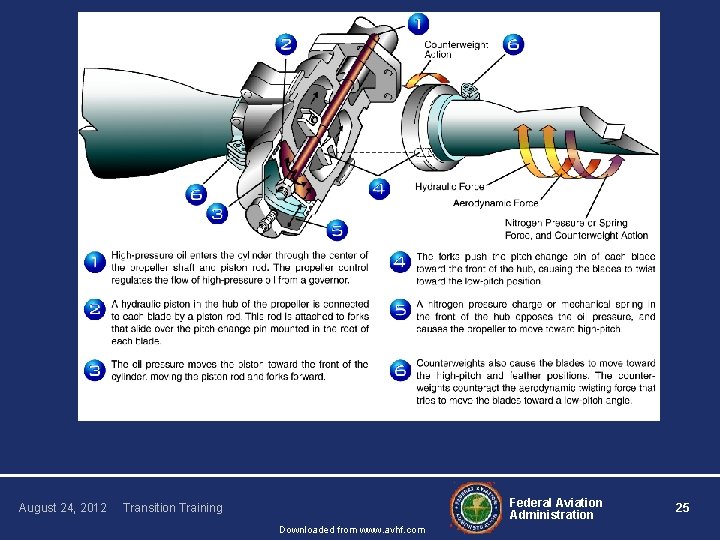 August 24, 2012 Federal Aviation Administration Transition Training Downloaded from www. avhf. com 25