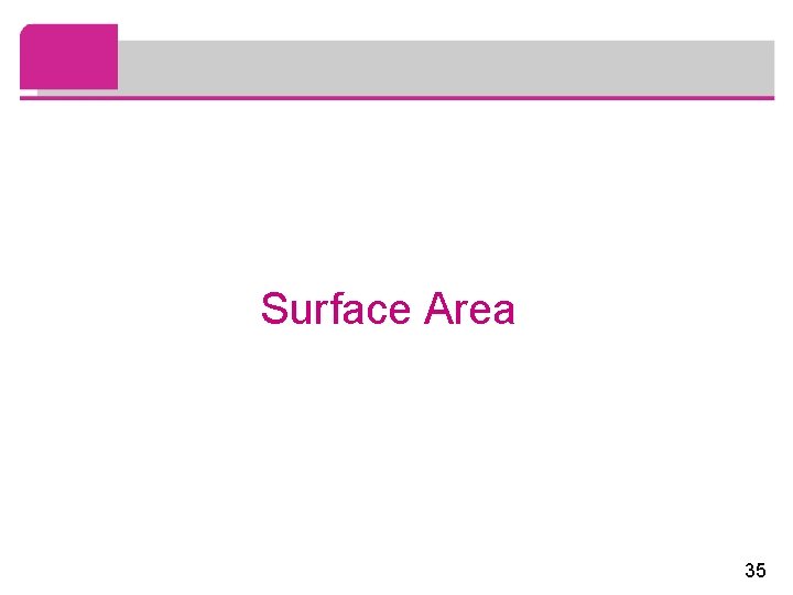 Surface Area 35 