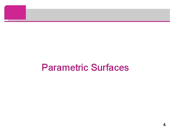 Parametric Surfaces 4 