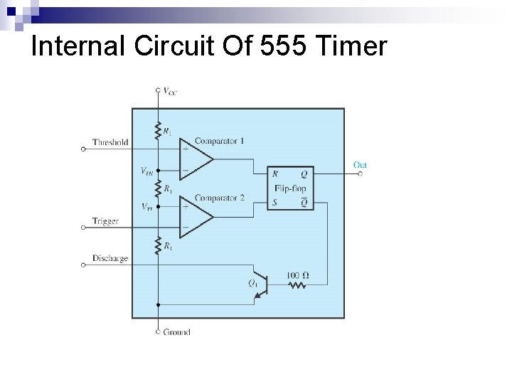 Internal Circuit Of 555 Timer 