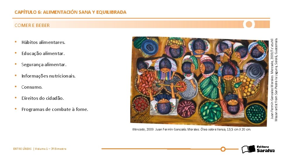 CAPÍTULO 6: ALIMENTACIÓN SANA Y EQUILIBRADA Juan Fermin Gonzalez Morales. Mercado, 2009/Tz’utuhil Mayan artist