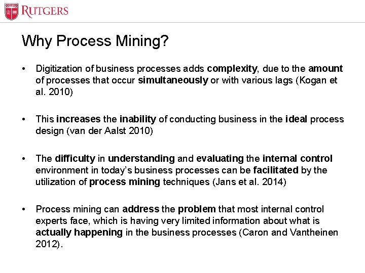 Optional Presentation Title Why Process Mining? • Digitization of business processes adds complexity, due