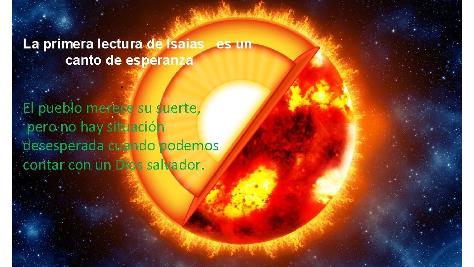 La primera lectura de Isaias es un canto de esperanza • El pueblo merece La primera lectura de Isaias es un canto de esperanza • El pueblo merece