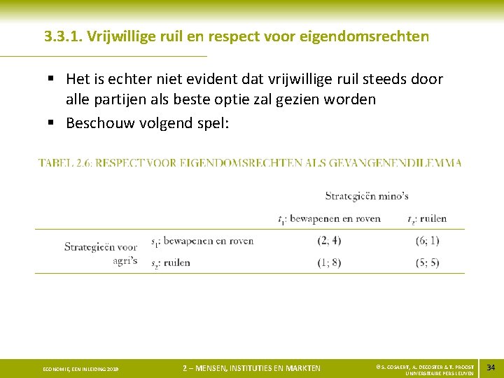 3. 3. 1. Vrijwillige ruil en respect voor eigendomsrechten § Het is echter niet