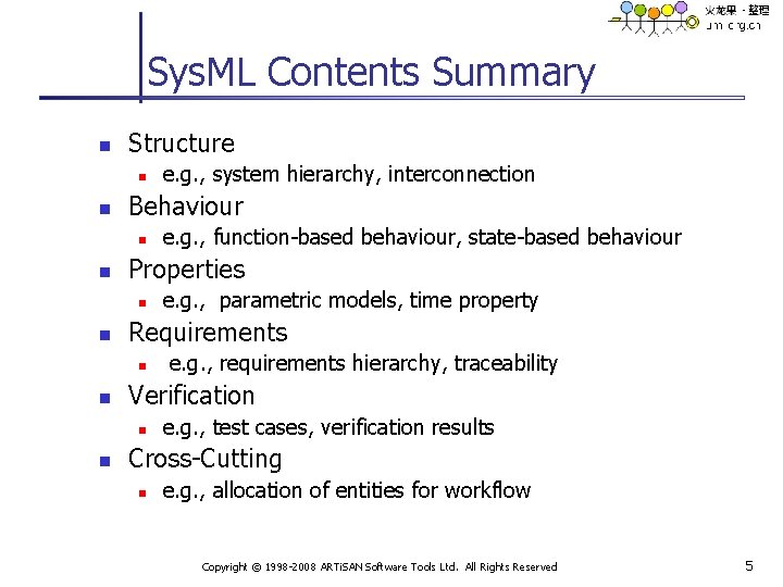 Sys. ML Contents Summary n Structure n n Behaviour n n e. g. ,