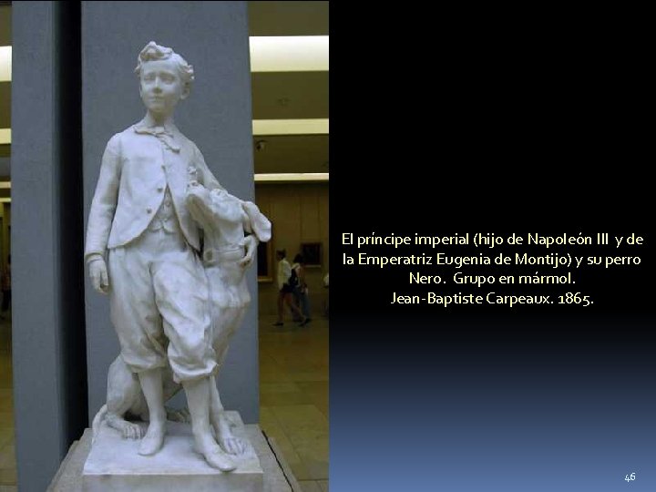 El príncipe imperial (hijo de Napoleón III y de la Emperatriz Eugenia de Montijo)