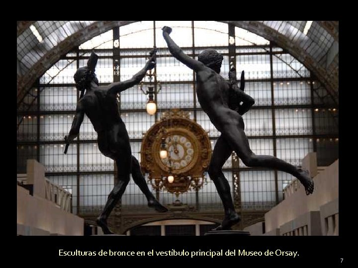 Esculturas de bronce en el vestíbulo principal del Museo de Orsay. 7 