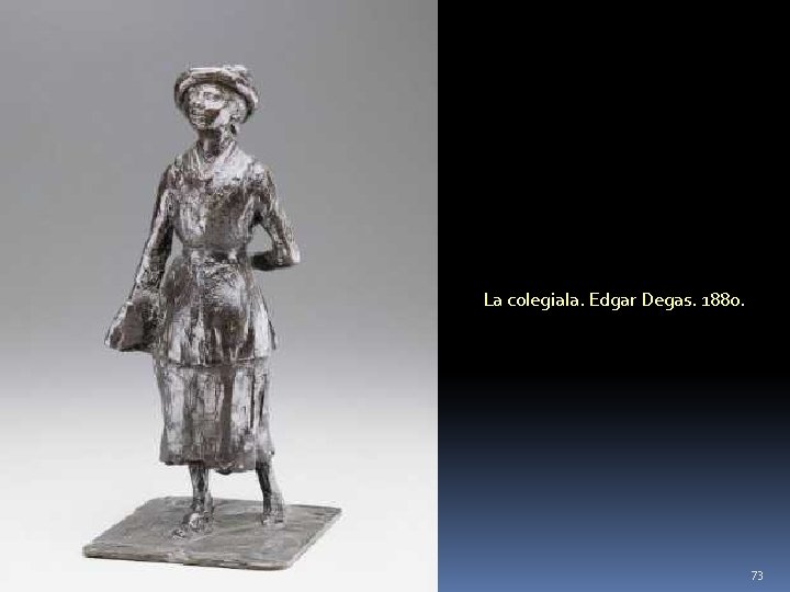 La colegiala. Edgar Degas. 1880. 73 La colegiala. Edgar Degas. 1880. 73