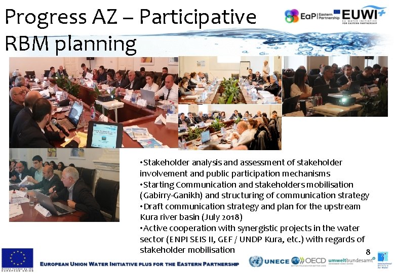Progress AZ – Participative RBM planning • Stakeholder analysis and assessment of stakeholder involvement Progress AZ – Participative RBM planning • Stakeholder analysis and assessment of stakeholder involvement