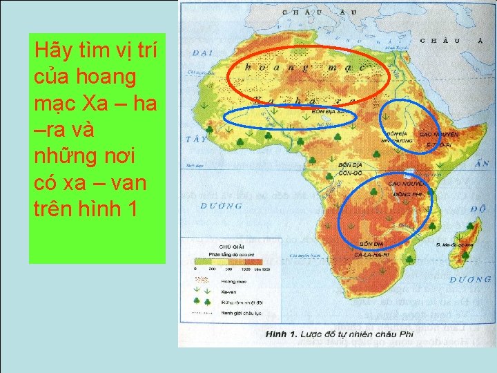 Hãy tìm vị trí của hoang mạc Xa – ha –ra và những nơi