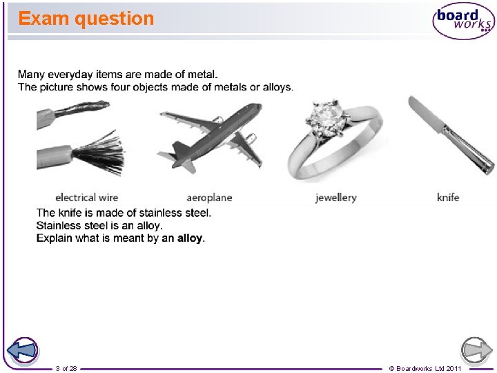 Exam question 3 of 28 © Boardworks Ltd 2011 