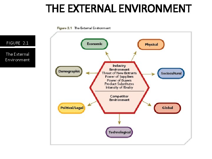 THE EXTERNAL ENVIRONMENT FIGURE 2. 1 The External Environment 