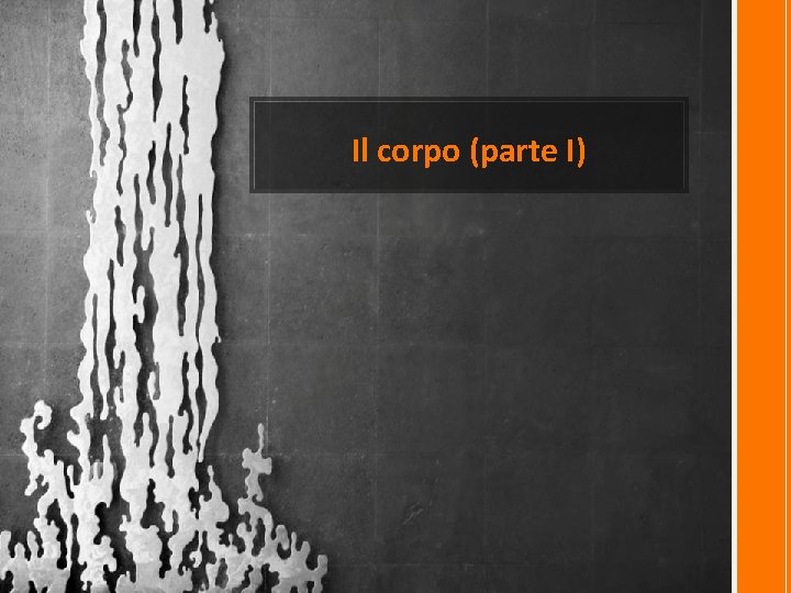 Il corpo (parte I) 