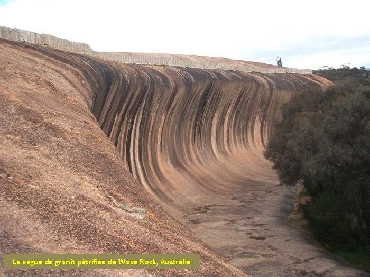 La vague de granit pétrifiée de Wave Rock, Australie 