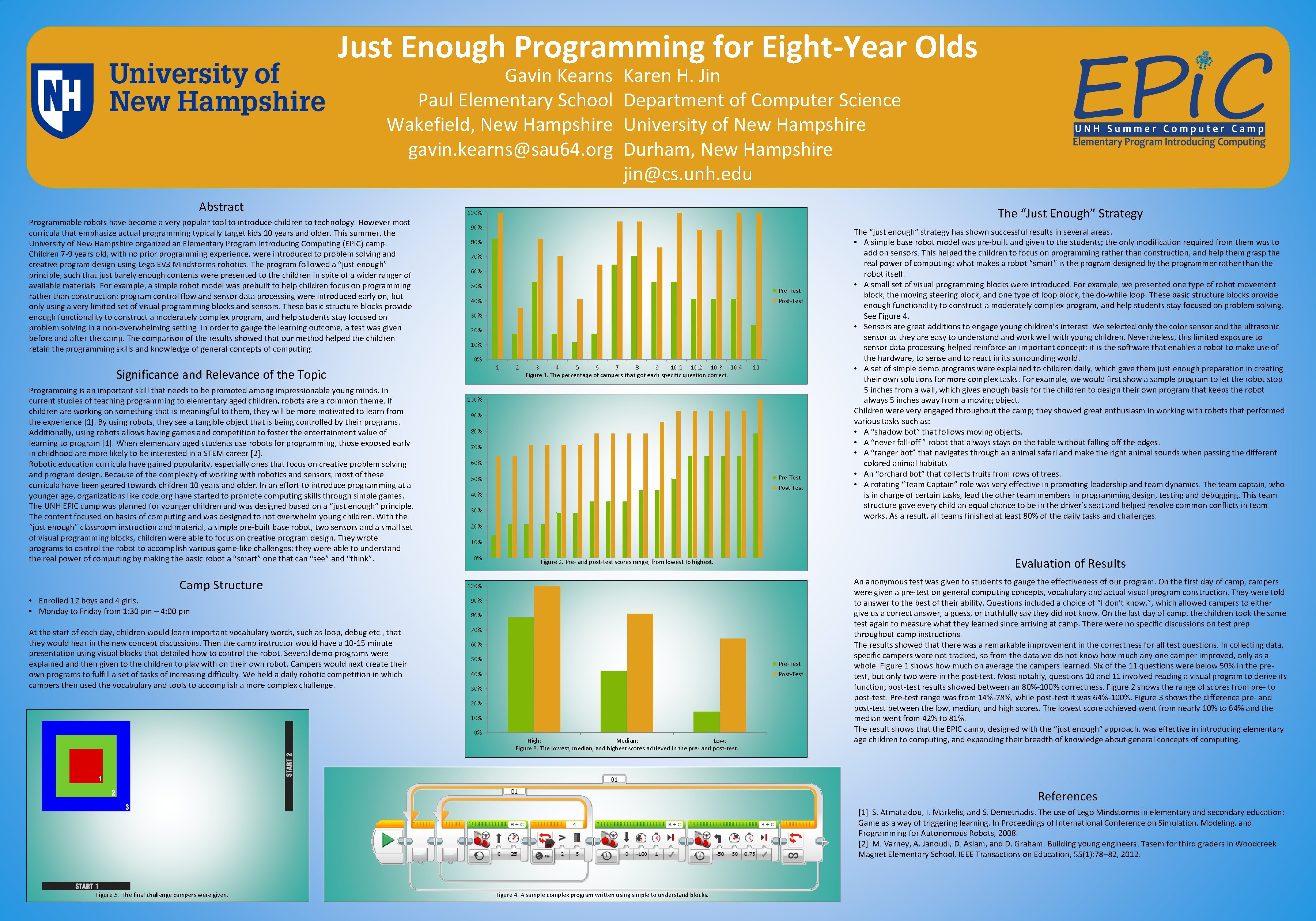 Just Enough Programming for Eight-Year Olds Gavin Kearns Karen H. Jin Paul Elementary School Just Enough Programming for Eight-Year Olds Gavin Kearns Karen H. Jin Paul Elementary School