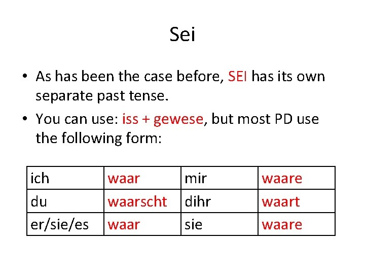 Sei • As has been the case before, SEI has its own separate past