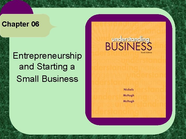 Chapter 06 Entrepreneurship and Starting a Small Business * 