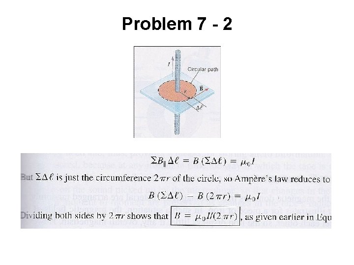 Problem 7 - 2 