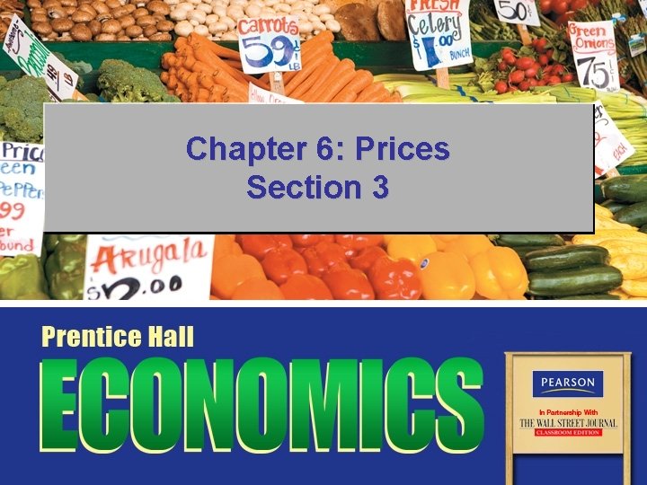 Chapter 6: Prices Section 3 