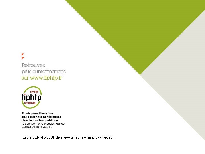 Laure BEN MOUSSI, déléguée territoriale handicap Réunion 