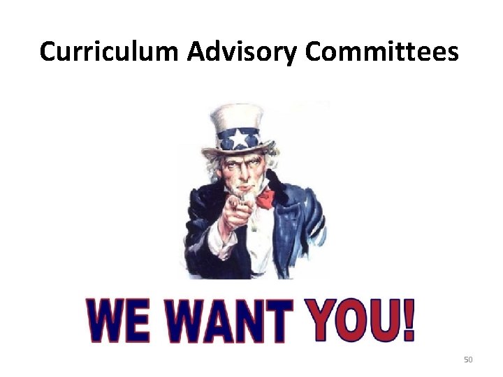 Curriculum Advisory Committees 50 