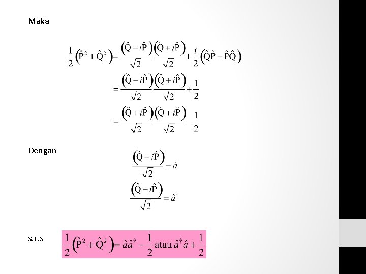Maka Dengan s. r. s Maka Dengan s. r. s