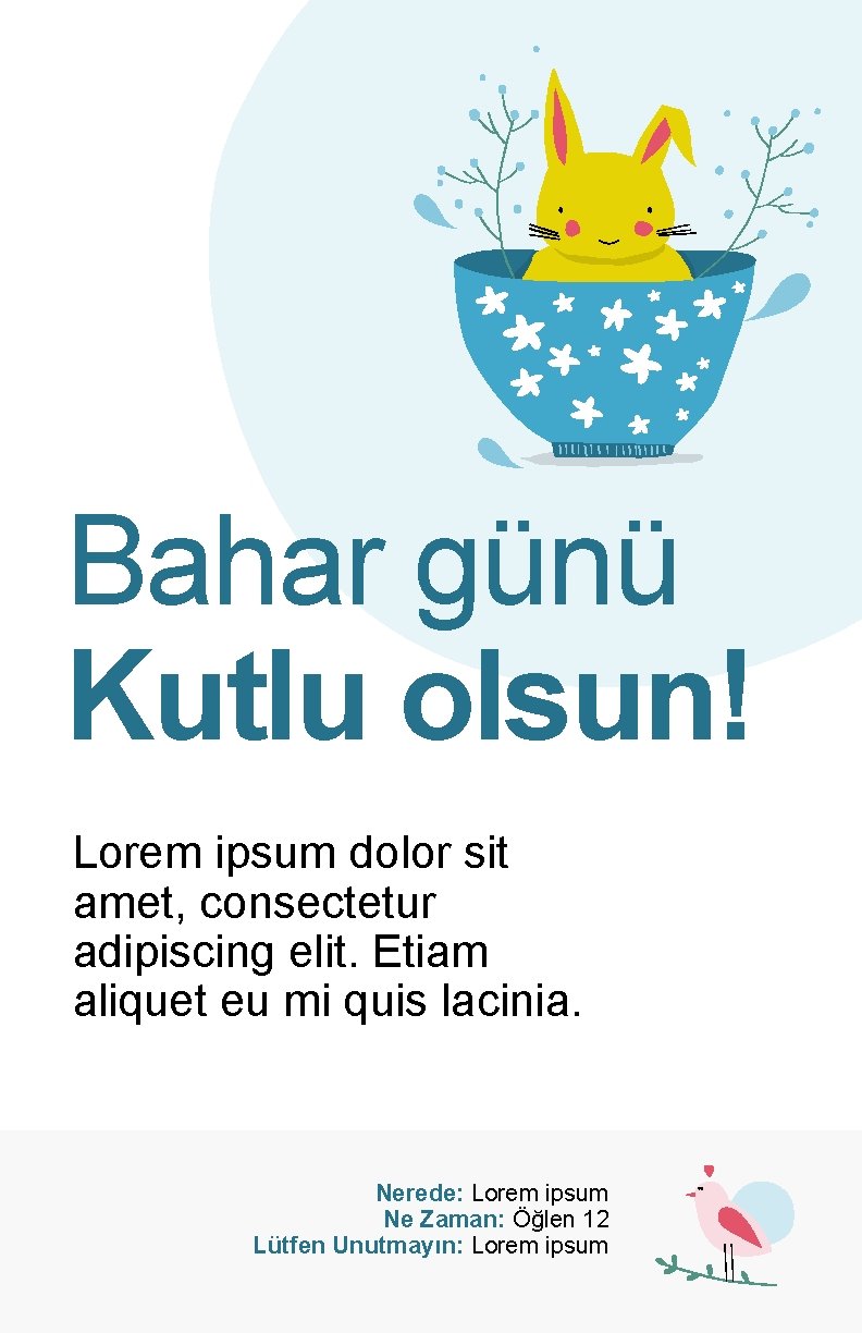 Bahar günü Kutlu olsun! Lorem ipsum dolor sit amet, consectetur adipiscing elit. Etiam aliquet