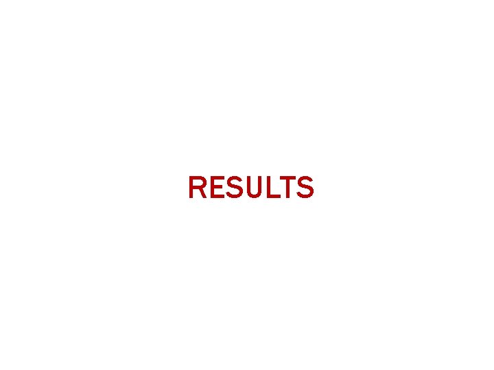 RESULTS RESULTS