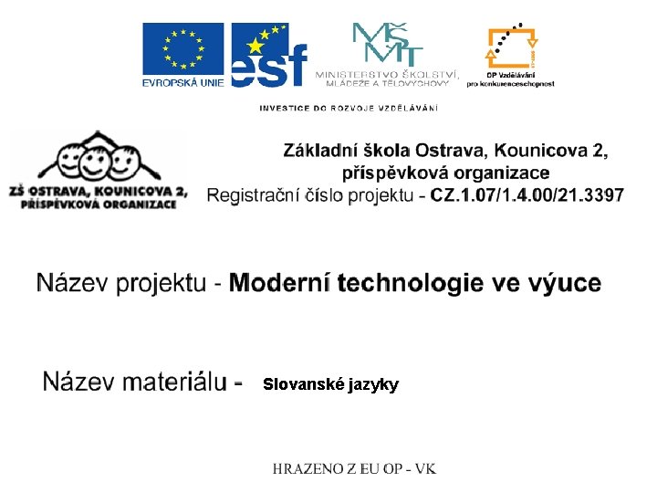 Slovanské jazyky 