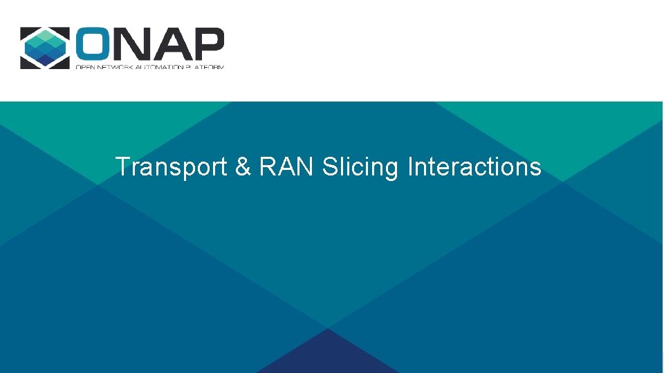 Transport & RAN Slicing Interactions 