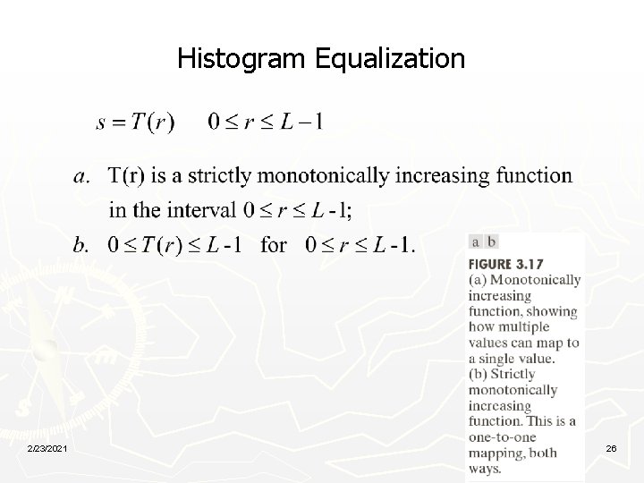 Histogram Equalization 2/23/2021 26 